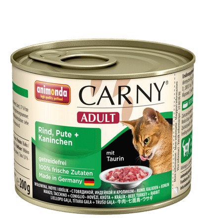 ANIMONDA CARNY Adult indyk i królik 200g puszka