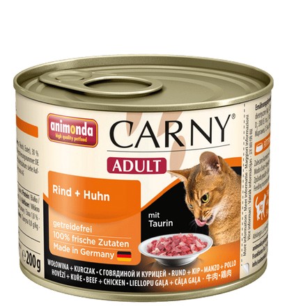 ANIMONDA CARNY Adult wołowina i kurczak 200g puszka