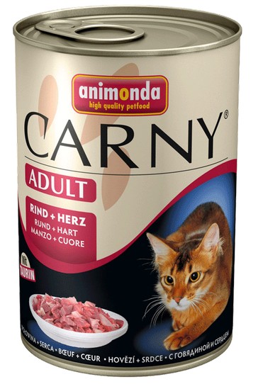ANIMONDA CARNY Adult Wołowina i Serca puszka 400g