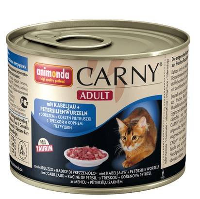 ANIMONDA CARNY Adult dorsz i korzeń pietruszki 200g puszka
