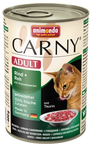 ANIMONDA CARNY Adult Wołowina, sarna i borówka puszka 400g
