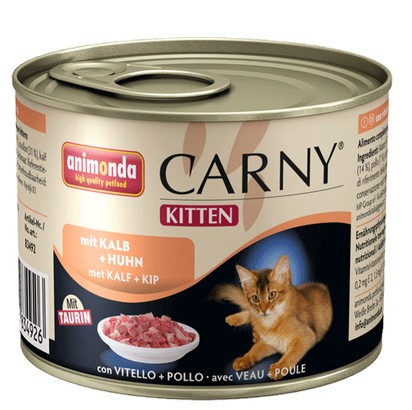 ANIMONDA CARNY Kitten cielęcina i kurczak 200g puszka