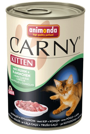 ANIMONDA CARNY Kitten Kurczak i Królik puszka 400g