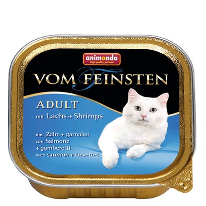 ANIMONDA VOM FEINSTEN Adult z Łososiem i Krewetkami tacka 100g