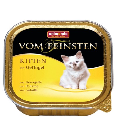 ANIMONDA VOM FEINSTEN Kitten z Drobiem tacka 100g