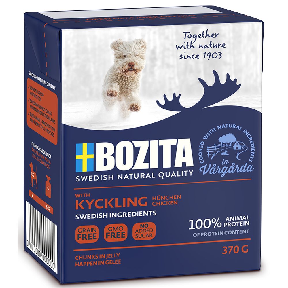 BOZITA dla psa kawałki w galarecie z kurczakiem 370g