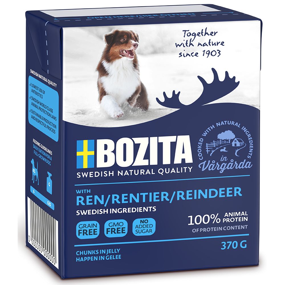 BOZITA dla psa kawałki w galarecie z reniferem 370g