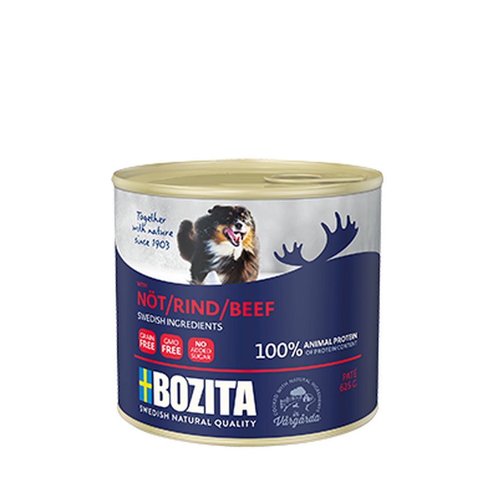 BOZITA DOG Pasztet z wołowiną puszka 625g