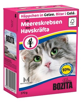 BOZITA dla kota z Krabami kawałki w galaretce kartonik 370g