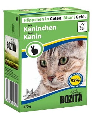 BOZITA dla kota z Królikiem kawałki w galaretce kartonik 370g