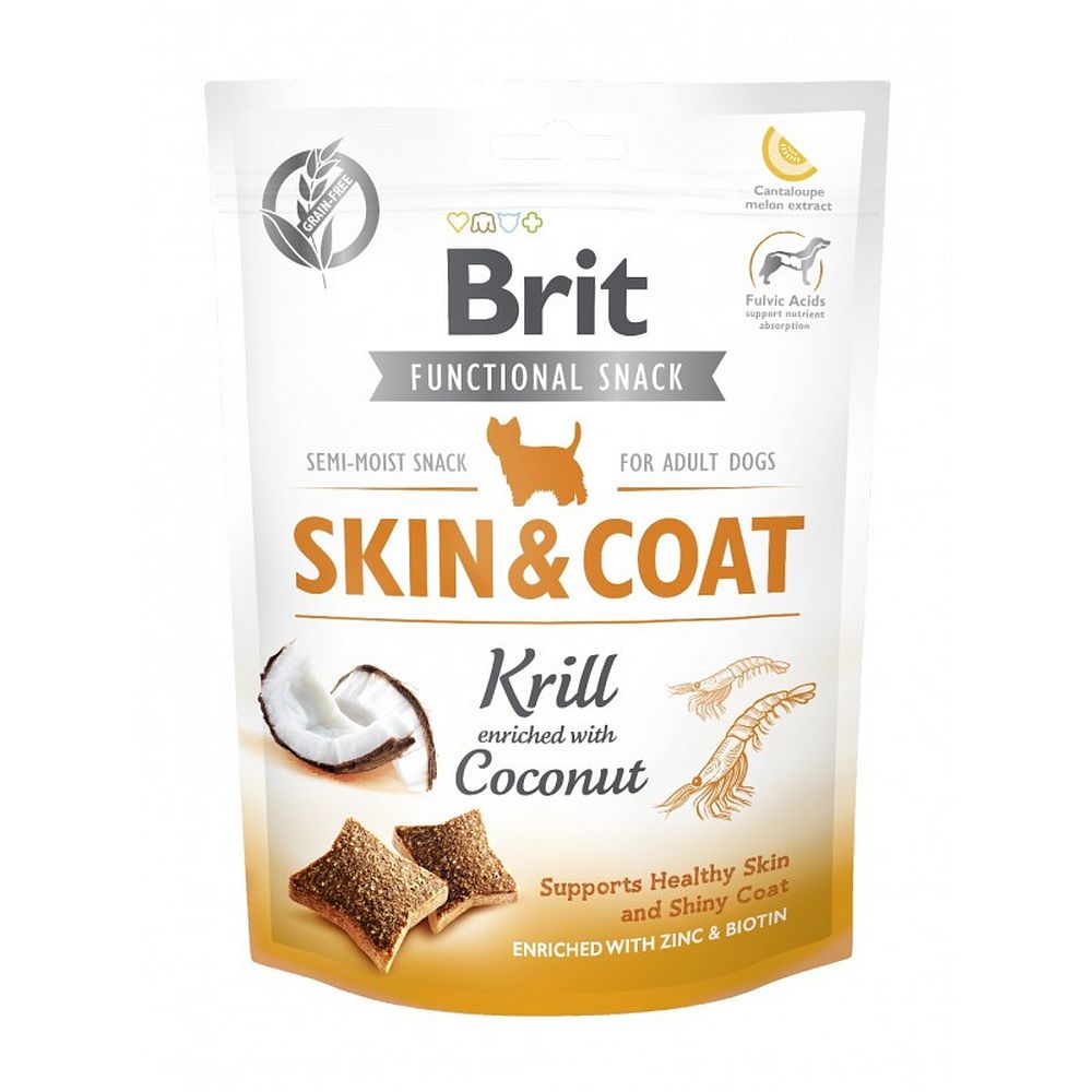 BRIT CARE FUNCTIONAL SNACK Skin&Coat Krill 150g