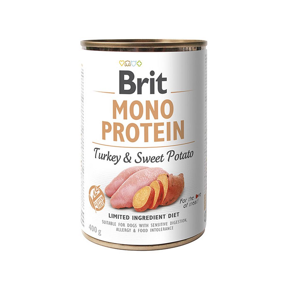 BRIT MONO PROTEIN Turkey & Sweet Potato puszka 400g