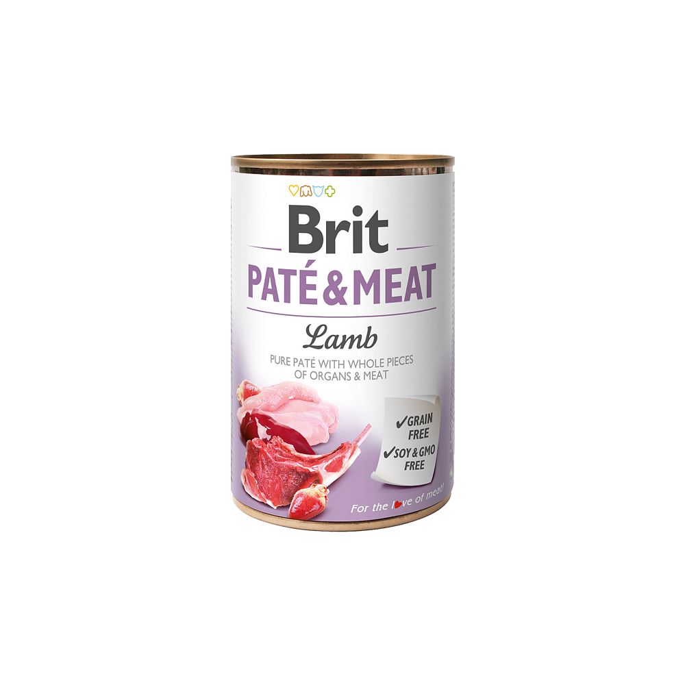 BRIT PATE&MEAT Lamb puszka 400g