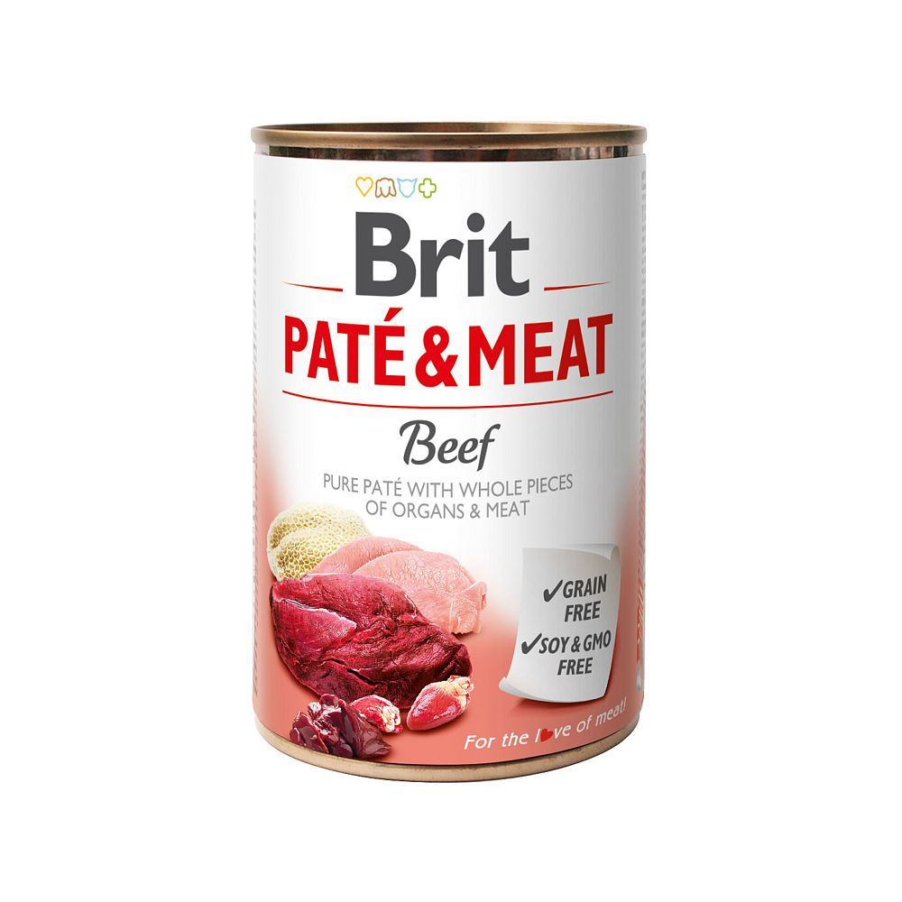 BRIT PATE&MEAT Beef puszka 400g