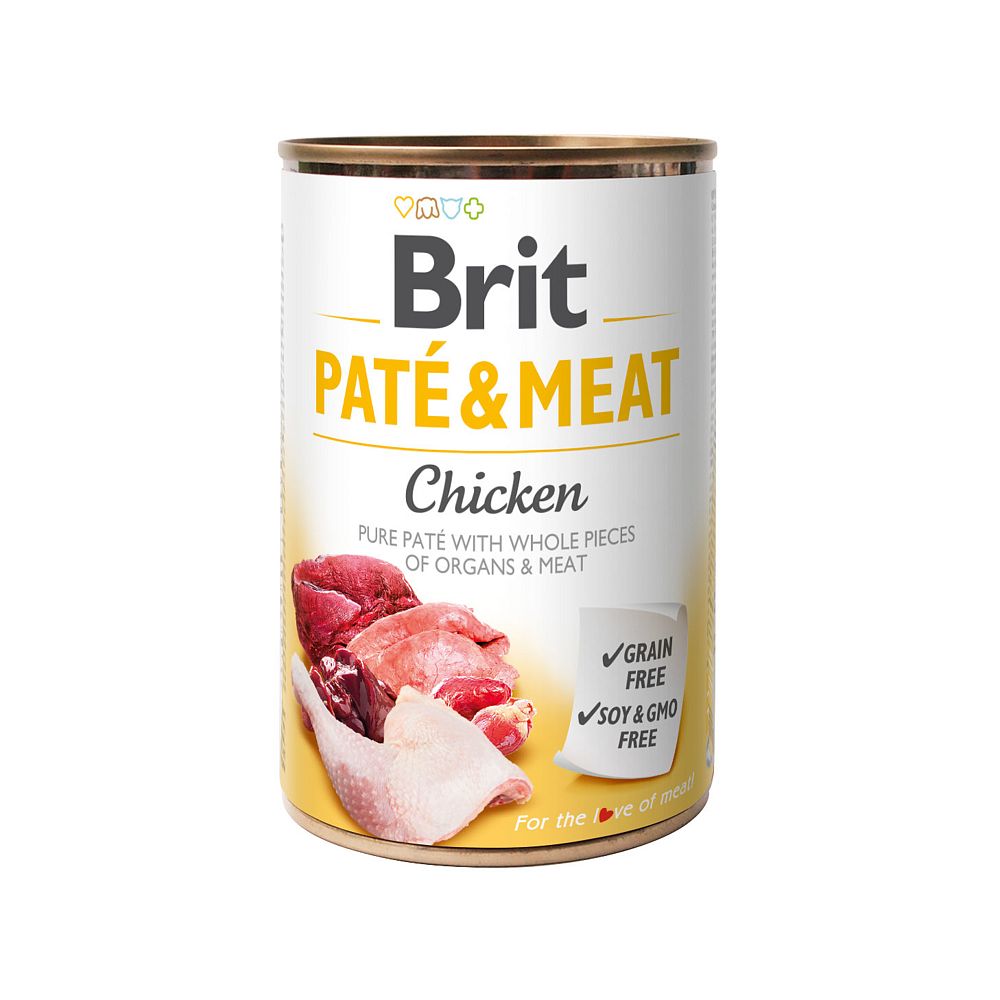 BRIT PATE&MEAT Chicken puszka 400g