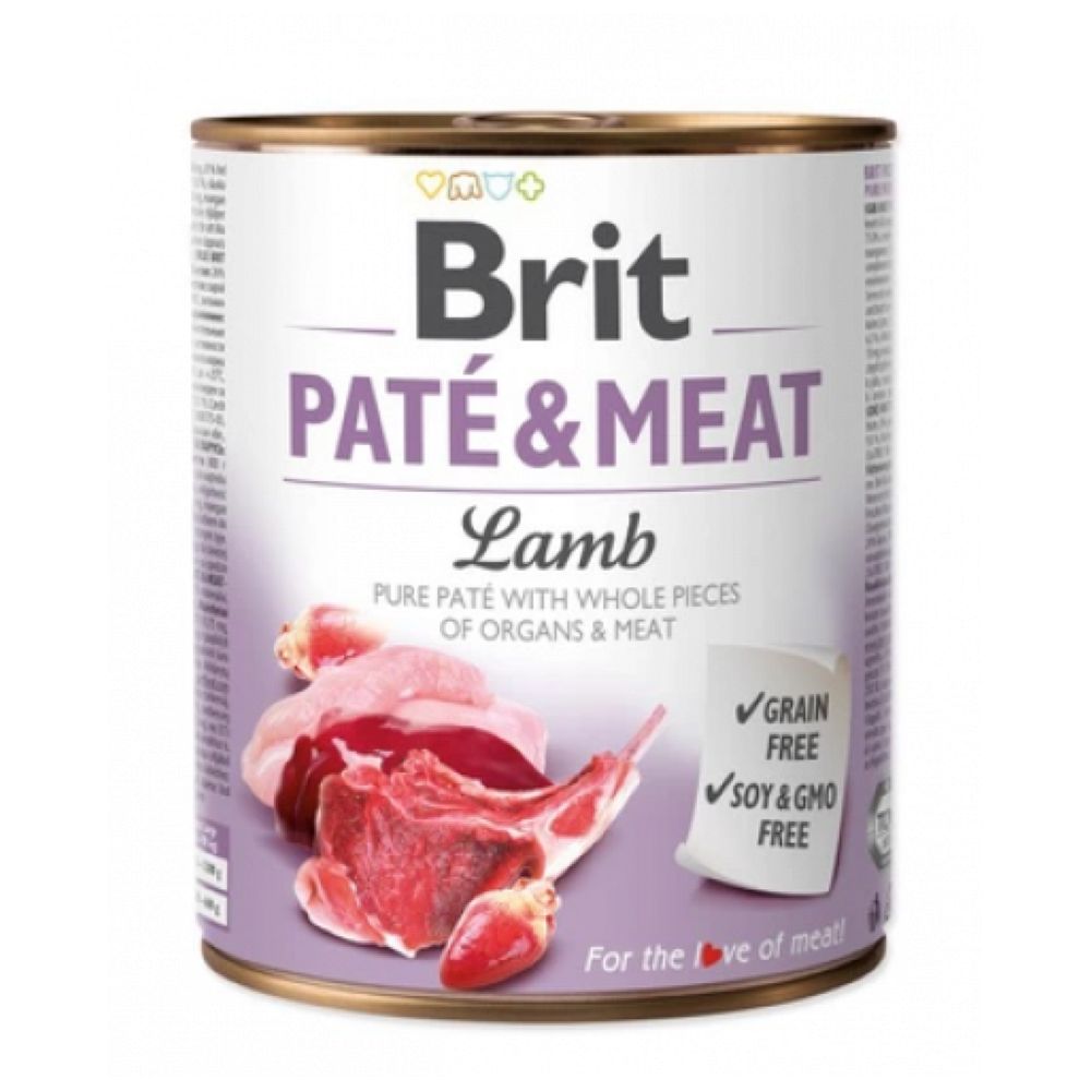 BRIT PATE&MEAT Lamb puszka 800g