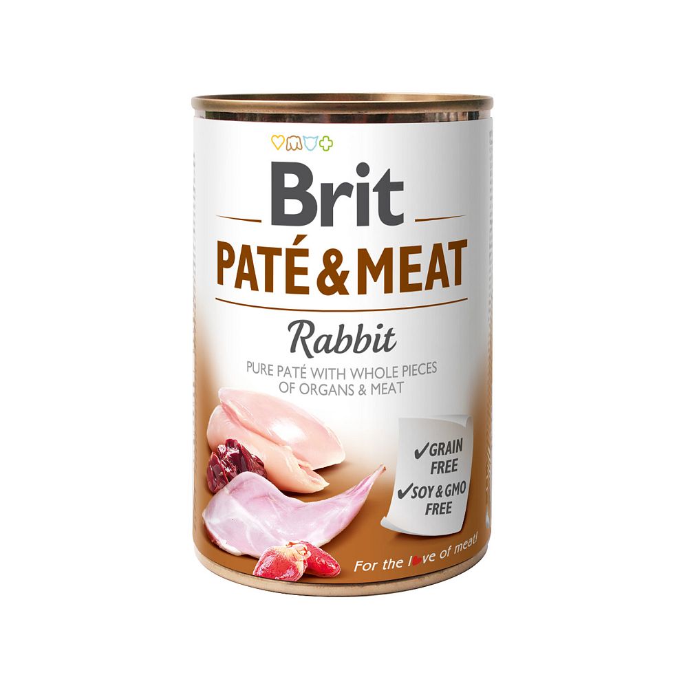 BRIT PATE&MEAT Rabbit puszka 400g