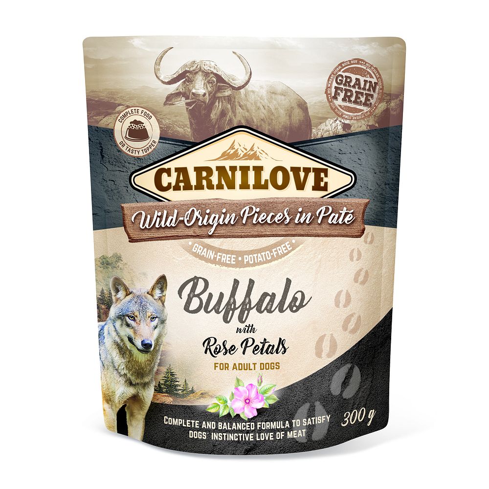 CARNILOVE Buffalo & Rose 300g saszetka