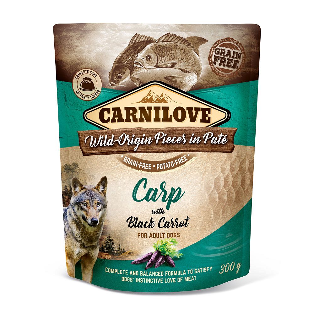 CARNILOVE Carp & Black Carrot 300g szaszetka