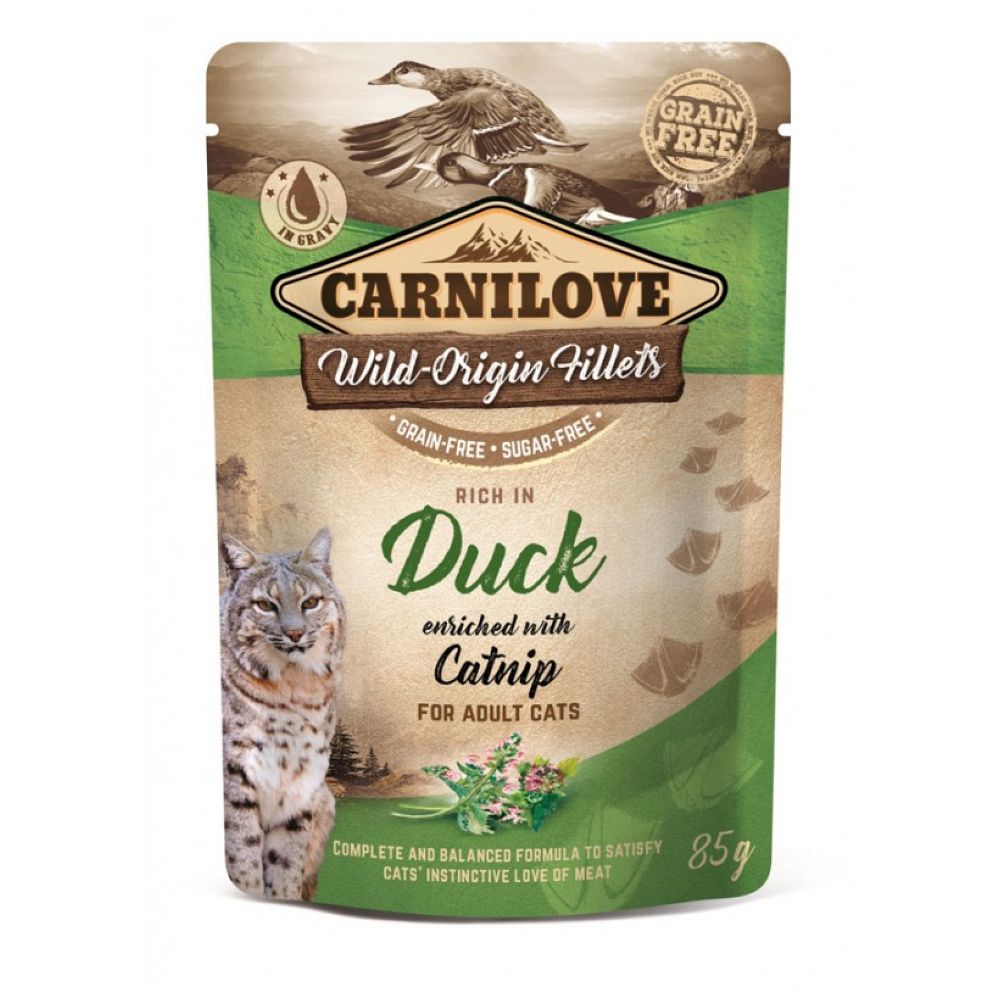 CARNILOVE CAT Duck & Catnip 85g saszetka