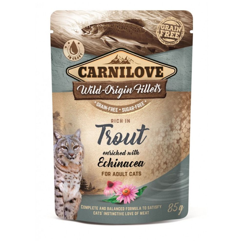 CARNILOVE CAT Trout & Echinacea 85g saszetka