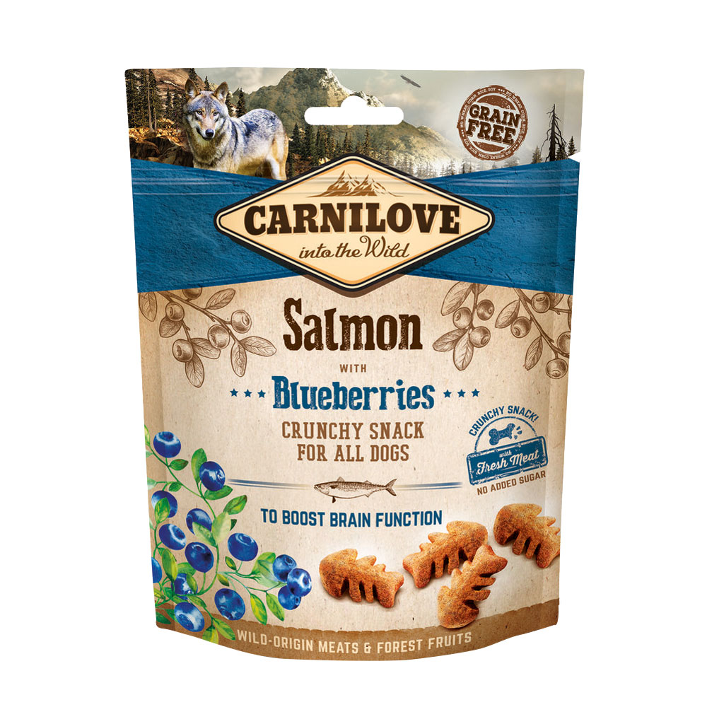 CARNILOVE DOG SNACK Fresh Crunchy Salmon Blueberries 200g