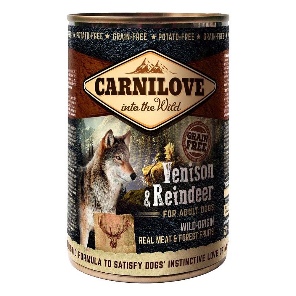 CARNILOVE WILD MEAT Venison & Reindeer Adult 400g puszka