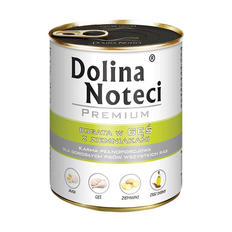 DOLINA NOTECI PREMIUM bogata w gęś i ziemniaki 800g puszka