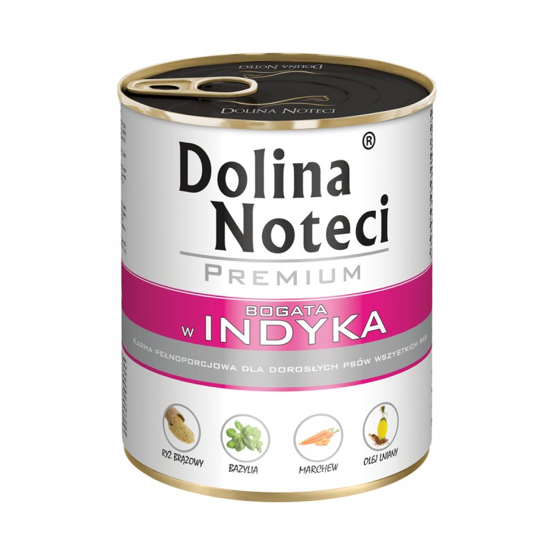 DOLINA NOTECI PREMIUM bogata w indyka 800g puszka