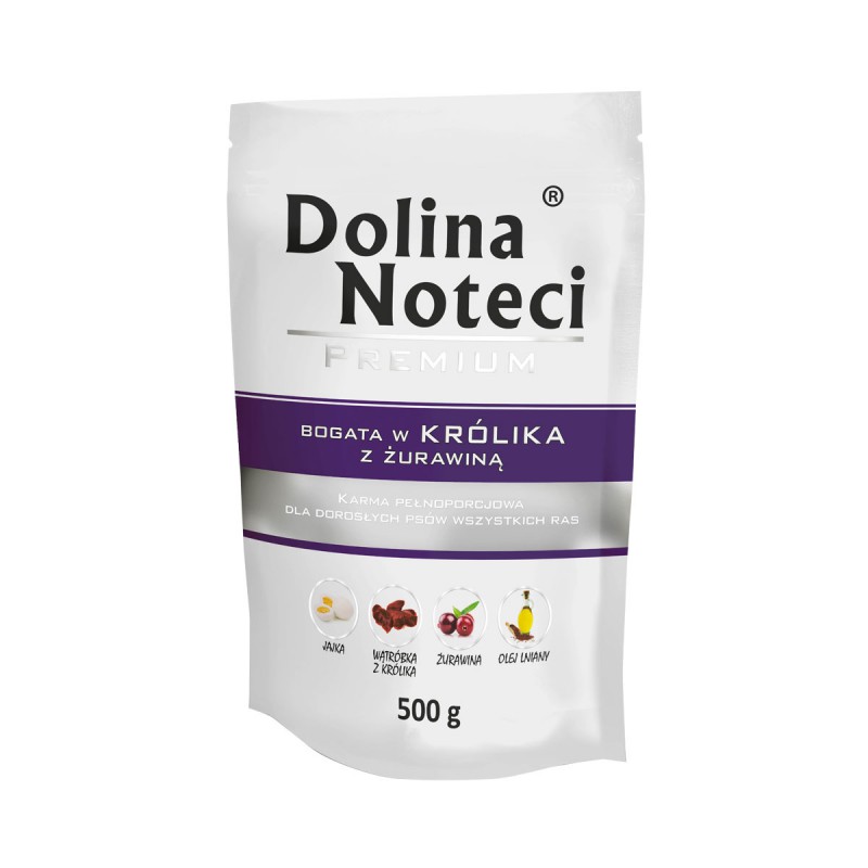 DOLINA NOTECI PREMIUM bogata w królika z żurawiną saszetka 500g