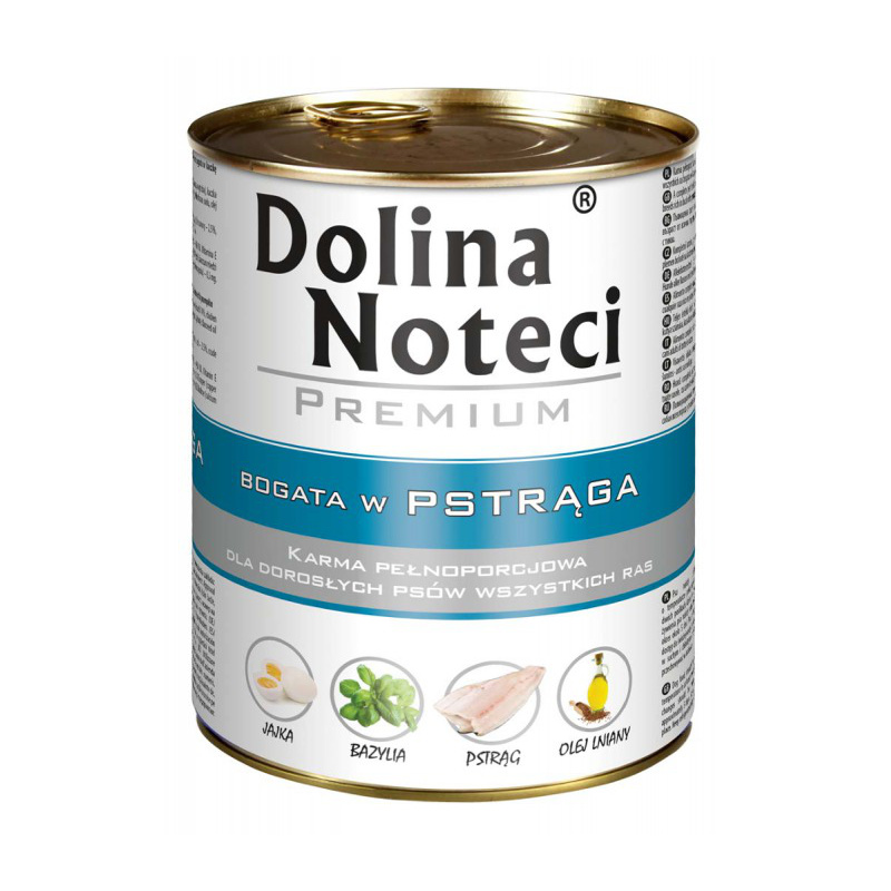 DOLINA NOTECI PREMIUM bogata w pstrąga 800g puszka