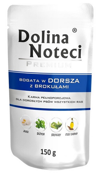 DOLINA NOTECI PREMIUM bogata w dorsza i brokuły saszetka 150g