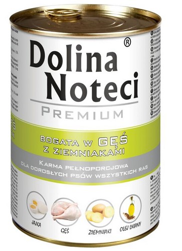 DOLINA NOTECI PREMIUM bogata w gęś i ziemniaki 400g puszka