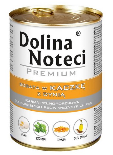 DOLINA NOTECI PREMIUM bogata w kaczka z dynią 400g puszka