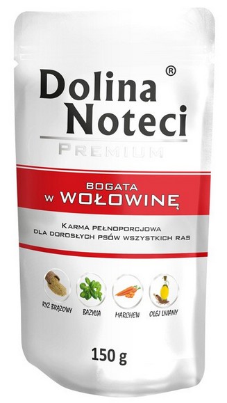 DOLINA NOTECI PREMIUM bogata w wołowinę saszetka 150g
