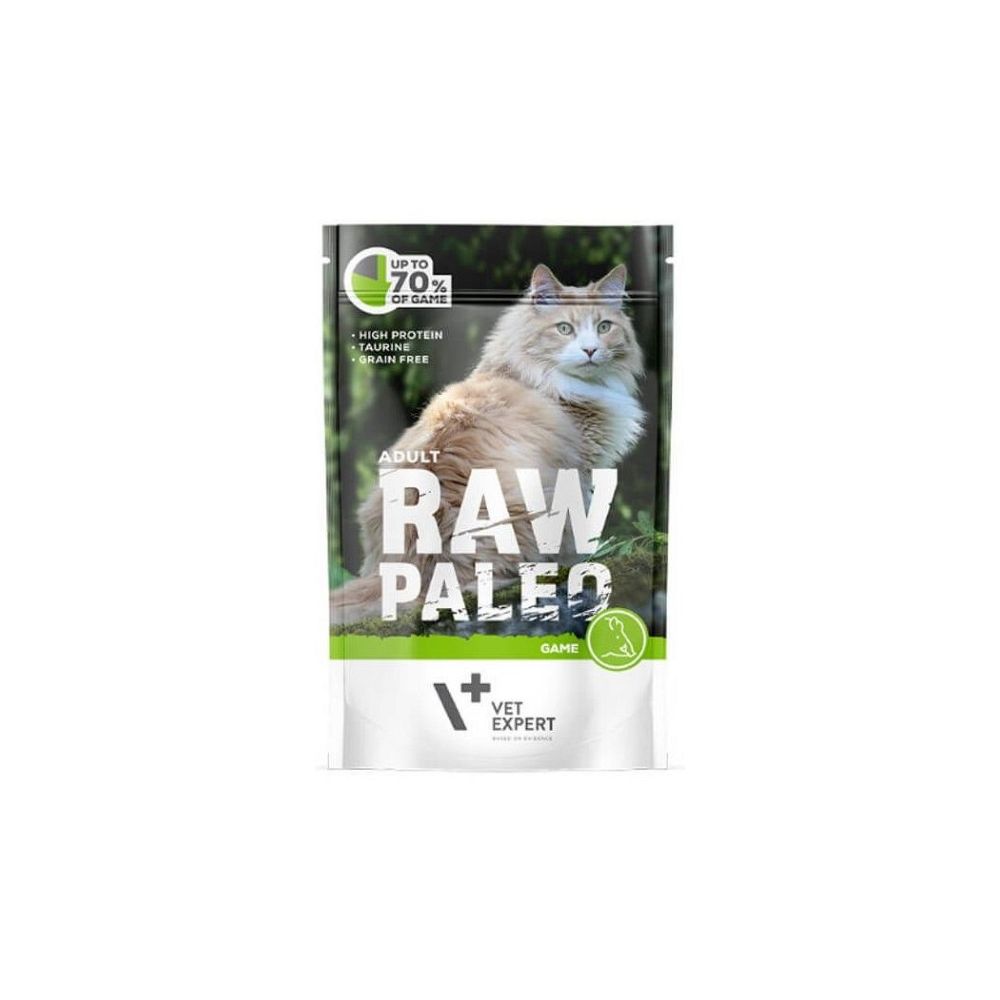 RAW PALEO karma mokra dla kotów dziczyzna 100g