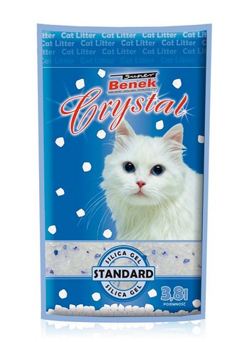 SUPER BENEK CRYSTAL żwirek silikonowy naturalny 3,8l