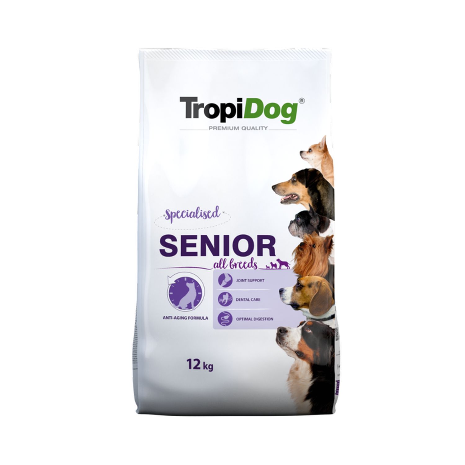 TROPIDOG PREMIUM Senior All Breeds Turkey 12kg