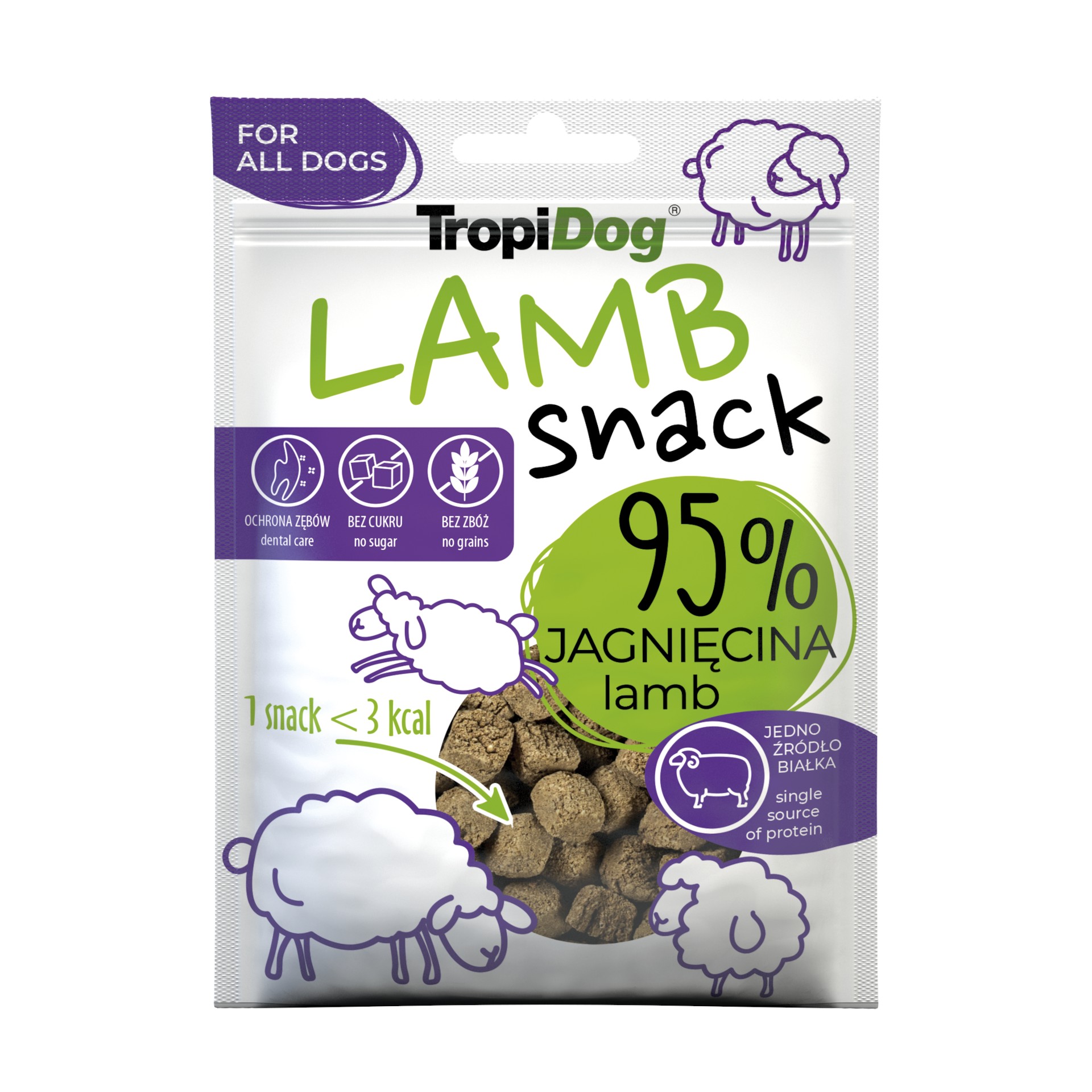 TROPIDOG Snack Lamb 70g przekąska z jagnięciny