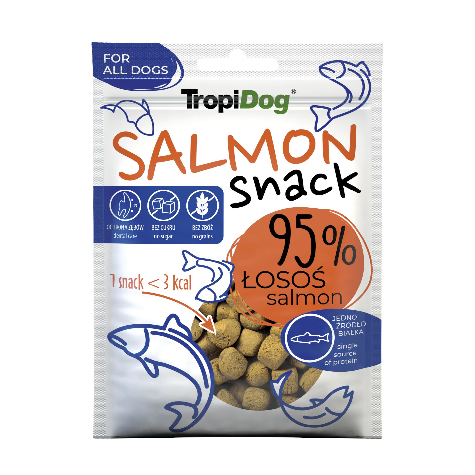 TROPIDOG Snack Salmon 70g przekąska z łososia