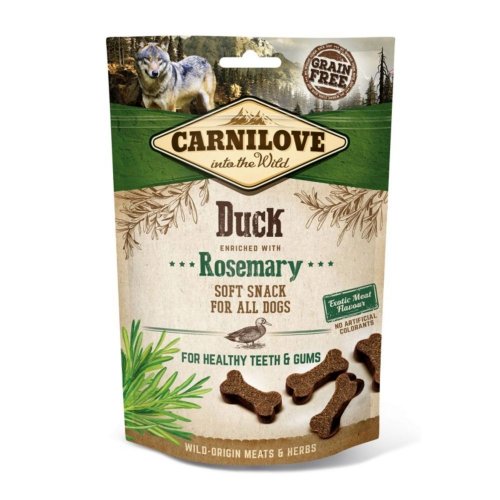 carnilove dog snack fresh soft duck & rosemary 200g 