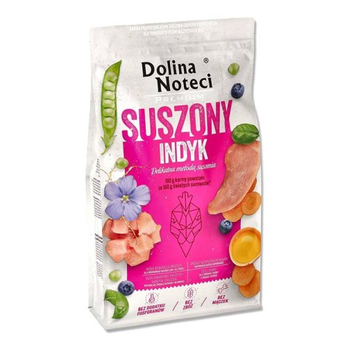 dolina noteci karma suszona premium indyk 9kg  dla dorosłych psów wszystkich ras