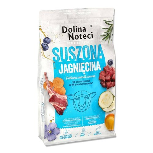 dolina noteci karma suszona premium jagnięcina 9kg  dla dorosłych psów wszystkich ras